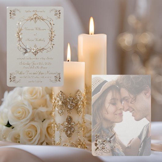 Minimalistische Hochzeitseinladung von White Hummi Einladung