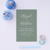 Minimalistische Hochzeitseinladung zur Budgethilfe Flyer (Einzeln)