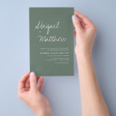 Minimalistische Hochzeitseinladung zur Budgethilfe Flyer (Handgriff)
