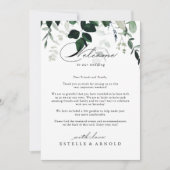 Minimalistische Hochzeitserklärung mit Kalligrafie (Vorderseite)