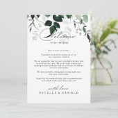 Minimalistische Hochzeitserklärung mit Kalligrafie (Stehend Vorderseite)