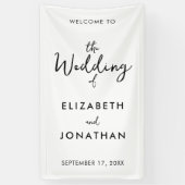 Minimalistische Hochzeitsfeier Banner (Vertikal)