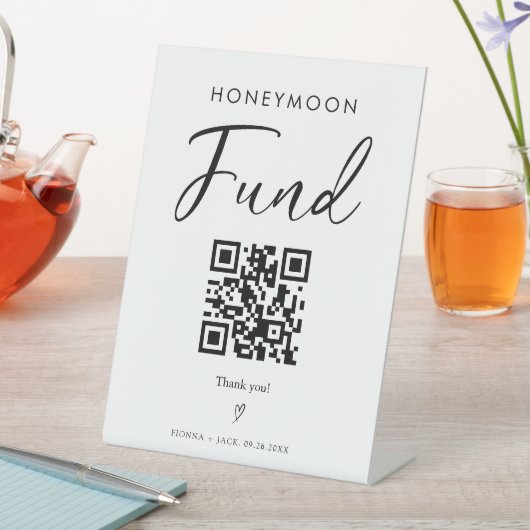 Minimalistische Hochzeitsfeier des modernen Honeym Sockelschild (In Situ)