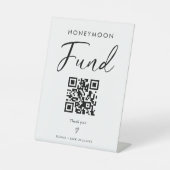 Minimalistische Hochzeitsfeier des modernen Honeym Sockelschild (Vorderseite)