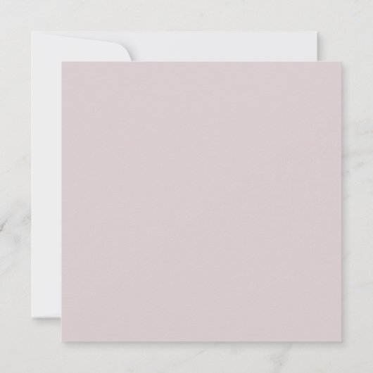 Minimalistische Hochzeitsfeier in Rosa Einladung (Rückseite)