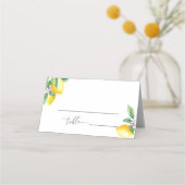 Minimalistische Hochzeitsfeiern für Wasserfarben Platzkarte (Vorderseite)