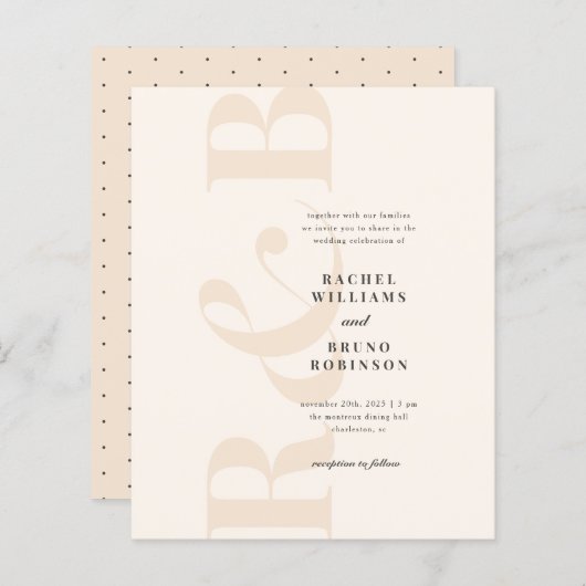 Minimalistische Hochzeitsfeiern mit Billigflug (Vorne/Hinten)