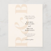 Minimalistische Hochzeitsfeiern mit Billigflug (Vorderseite)