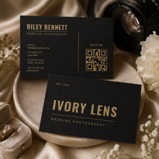 Minimalistische Hochzeitsfotografie | Coal Gold Visitenkarte