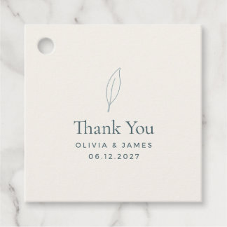 Minimalistische Hochzeitsgeschenkanhänger Olivenzw Geschenkanhänger