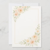 Minimalistische Hochzeitsgeschichten Einladung (Rückseite)