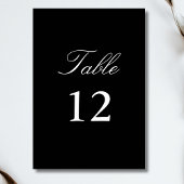 Minimalistische Hochzeitskalligraphie Tischnummer