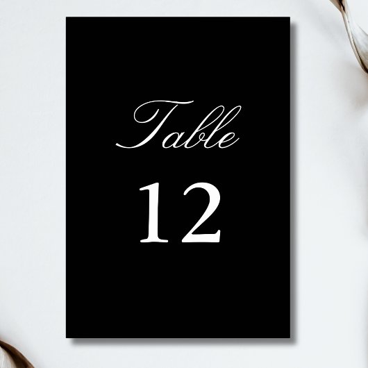 Minimalistische Hochzeitskalligraphie Tischnummer