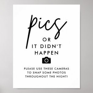 Minimalistische Hochzeitskameras Foto Gästebuchunt Poster