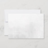 Minimalistische Hochzeitskarte | 70er Typografie (Rückseite)