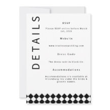 Minimalistische Hochzeitskarte