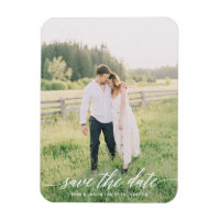 Minimalistische Hochzeitskarte Foto Save the Date