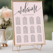 Minimalistische Hochzeitskarte in Rosa Poster