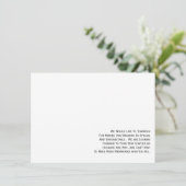 Minimalistische Hochzeitskarte mit Foto Einladung (Stehend Vorderseite)