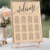 Minimalistische Hochzeitskarte mit weichem Pfirsic Poster