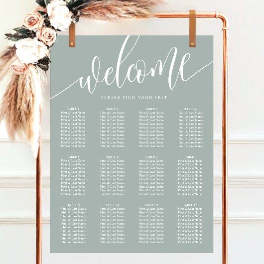 Minimalistische Hochzeitskarte Poster