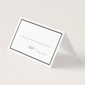 Minimalistische Hochzeitskarte Schwarz/Weiß (Vorderseite)