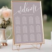 Minimalistische Hochzeitskarte von Dusty Lavender Poster