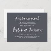 Minimalistische Hochzeitskarten Einladung (Vorne/Hinten)