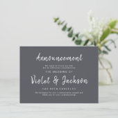 Minimalistische Hochzeitskarten Einladung (Stehend Vorderseite)