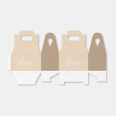 Minimalistische Hochzeitskiste für Ton und Weiß Geschenkschachtel (Ungefaltet)