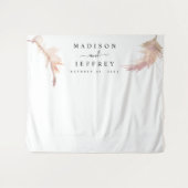 Minimalistische Hochzeitskulisse für Pampas Wandteppich (Vorderseite (Horizontal))