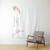 Minimalistische Hochzeitskulisse für Pampas Wandteppich (Beispiel)