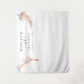 Minimalistische Hochzeitskulisse für Pampas Wandteppich (Vorderseite)