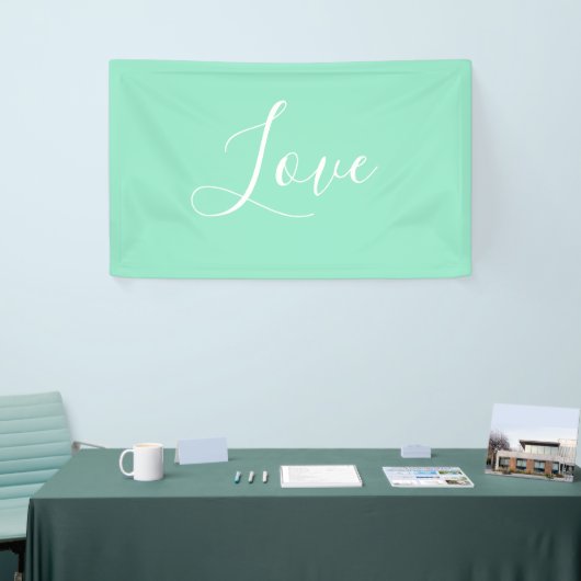 Minimalistische Hochzeitslackierung mit fester Nud Banner (Messeveranstaltung)
