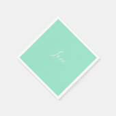 Minimalistische Hochzeitslackierung mit fester Nud Serviette (Ecke)