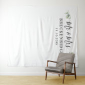 Minimalistische Hochzeitslandschaft im Aquarellgar Wandteppich (Beispiel (Horizontal))