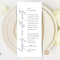 Minimalistische Hochzeitsplatteinstellung Dankesch