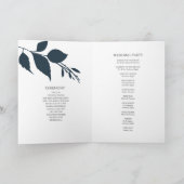 Minimalistische Hochzeitsprogramme Programm (Innenseite)