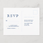 Minimalistische Hochzeitsradarfarben Postkarte (Rückseite)