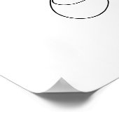 Minimalistische Hochzeitsselfie Poster (Ecke)