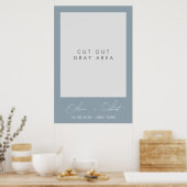 Minimalistische Hochzeitsselfie Poster (Küche)