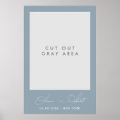 Minimalistische Hochzeitsselfie Poster (Vorne)