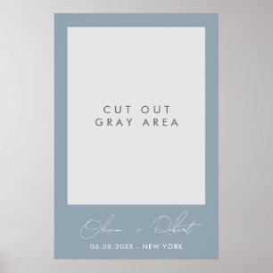 Minimalistische Hochzeitsselfie Poster