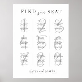 Minimalistische Hochzeitsskizze 9 Poster