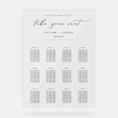 Minimalistische Hochzeitsstift Akryllisches Zeiche Acrylschild (Vorderseite)