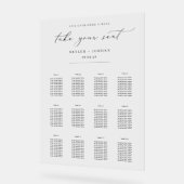 Minimalistische Hochzeitsstift Akryllisches Zeiche Acrylschild (Winkel)