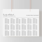 Minimalistische Hochzeitsstift Poster