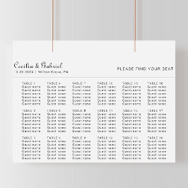 Minimalistische Hochzeitsstift Poster