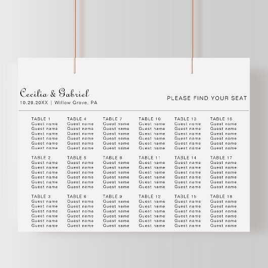 Minimalistische Hochzeitsstift Poster