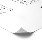 Minimalistische Hochzeitsstift Poster (Ecke)